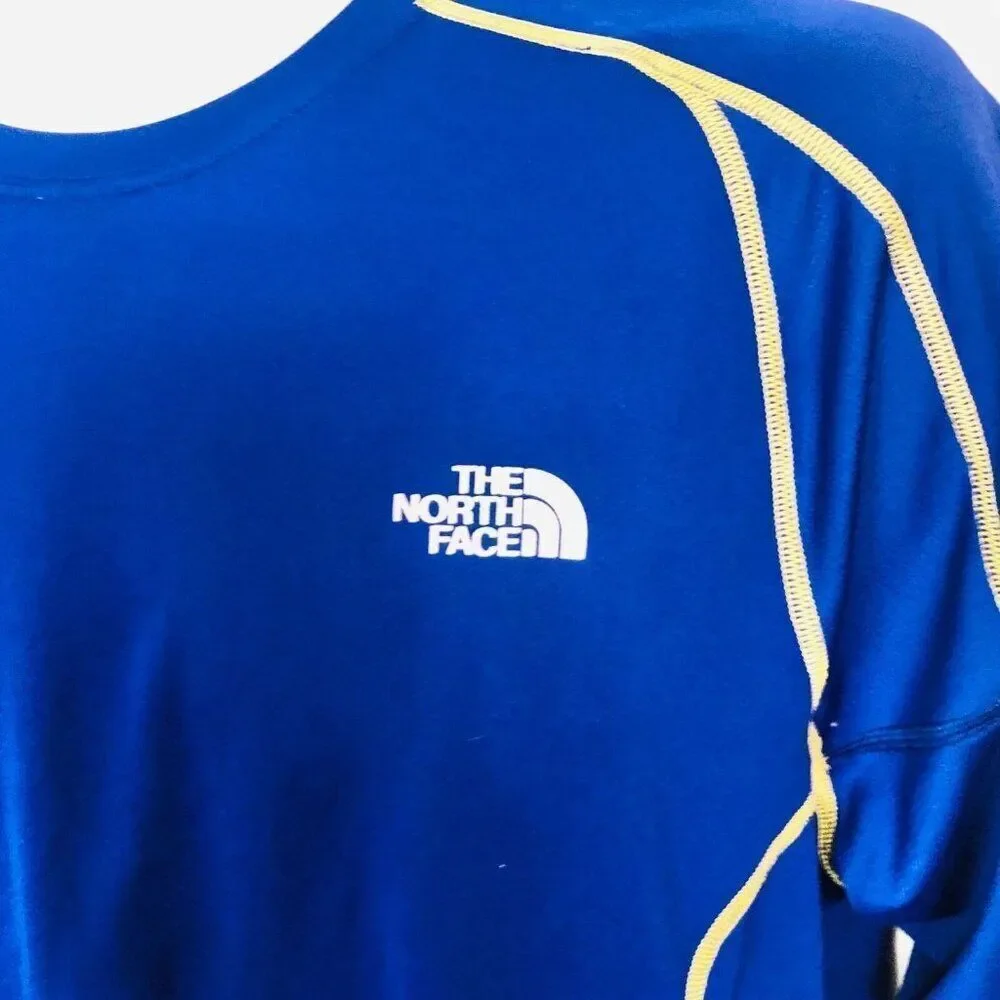 The North Face Mens L Blue Shirt Layering Long Sleeve Athletic Flash Dry
